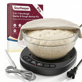 Pakusane SourKeeper Pro warming base supports multiple bowls for consistent proofing.