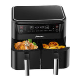 Panana air fryer 8.5QT dual basket setup for family meals and efficiency