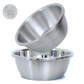 Paoli 304 stainless steel microporous colander top view showing 1.5qt capacity