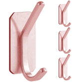 Paoli heavy-duty adhesive hook in rose gold wall mount holding coats