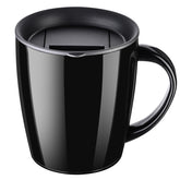 Paracity insulated black 12 oz mug keeps drinks hot or cold for on-the-go use
