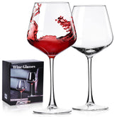 PARACITY wine glasses hand blown 16oz showcase clarity and elegance at every pour.