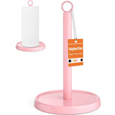 PAROTO pink paper towel holder top view keeps towels within easy reach on the counter