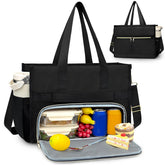 PASMAN insulated lunch bag with front compartment keeps your 15.6-inch laptop protected on the go.