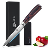 PAUDIN utility knife blade close-up shows sharp edge for precise slicing.