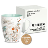 Pavilion coffee mug featuring retirement message design for a thoughtful morning ritual.