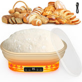 Pawtners heating sourdough basket with LCD display for precise dough proofing