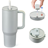 Pawtong 40oz insulated tumbler with lid and straw for all-day hydration.