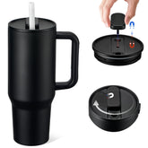 Pawtong 40oz insulated tumbler overview in durable stainless steel