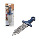 PELEG DESIGN Gradiator with sword handle for precise, easy grating.
