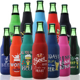 Perthlin summer beer bottle insulator with zipper keeps drinks cool and easily portable.