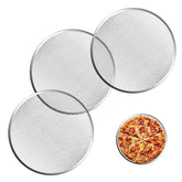 Pesilo 3 Pcs 12 Inch Pizza Screen front view highlights sturdy seamless rim for even baking