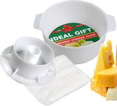 PetriStor cheese mold with follower ready for consistent cheese pressing