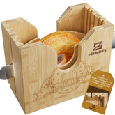 Piklohas bagel slicer guard removable for precise bagel cuts and bread portions.