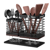 Piklohas extra large utensil holder showing 38+ capacity for spatulas and tools