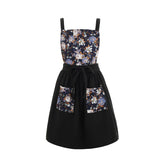 Pinknoke Vintage Pinafore Apron Dress front view provides full coverage for cooking