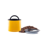 Planetary Design Airscape canister lid close-up showing patented venting preserves freshness