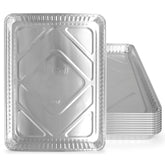 PLASTICPRO aluminum pans 10-pack cookie sheets 13x17 for easy cleanup after baking.