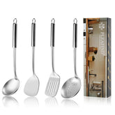 Pleafind 4pcs cooking utensils set for versatile home cooking tasks