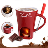 Ploreatu Sweet Fondue Cup for date night with dips and forks.
