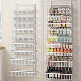 POKIPO 9-tier organizer on pantry door showing accessible baskets