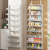 POKIPO over-the-door pantry organizer front view for versatile spice and snack storage
