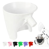 Pomfaee flour funnel for stand mixer guides dry ingredients into the bowl with less mess.