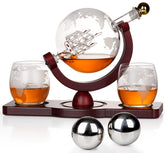 PONPUR globe decanter with ship detail adds refined flair to your home bar.