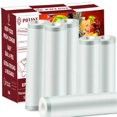 Potane 11x20 thickened vacuum bag rolls show secure long-term storage.