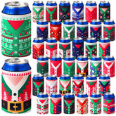 Potchen Christmas sweater can cooler 12oz protects drink and keeps hands warm.