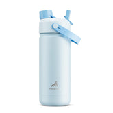 POWCAN 18 oz insulated bottle Sea Breeze front view for all-day cold hydration