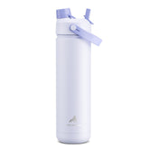 POWCAN 26 oz bottle with straw lid for easy sipping during workouts.