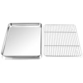 P&P CHEF 12.5-inch baking sheet with rack for even cooking