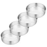 P&P CHEF cake pan set of four 6-inch rounds for multi-tier cakes.