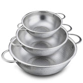 P&P CHEF colander set of three for efficient draining and versatile meal prep.