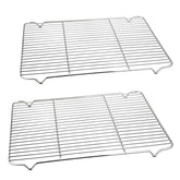 P&P CHEF cooling rack 2-pack with a 16.6 by 11.5 inch surface for even cooling.