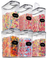 PRAKI large dry food container with airtight lids for pantry storage