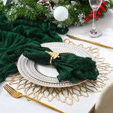 Preboun green Christmas table runner 90x300 cm for quick festive table styling