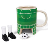 Premium Innovations Soccer Mug 16 oz with vibrant soccer theme for morning coffee