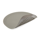 PrepSolutions compact microwave multi-mat gray in action protects countertops during microwaving.