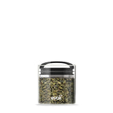 Prepara Evak Compact Glass Storage with closed lid maintains freshness and flavor