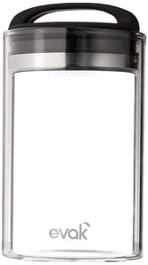 Prepara Evak Fresh Saver glass container demonstrates airtight design for extended freshness.