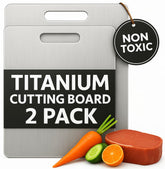 PrimeCutKitchen titanium cutting board small front for fruits and vegetables on a clean counter