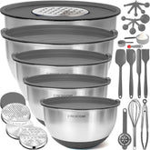 Priority Chef bowls nesting stack saves space during meal prep.