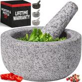 Priority Chef granite-mortar-pestle 2-cup set for fresh guacamole