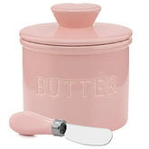 PriorityChef Butter Crock with lid and water line on counter keeps butter soft and ready
