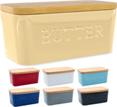 PriorityChef extra-large butter dish with lid on countertop, ready for easy access.