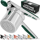 PriorityChef large 15oz potato ricer with deep basket for quick, smooth mashed potatoes.