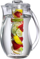 Prodyne fruit infusion pitcher in clear acrylic shows a vibrant infused beverage