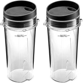 Professional Ninja 16-Oz replacement cups two-pack ready for quick smoothie prep